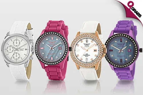 For QR199 Stand Out with Women's Aviator Watches - Choose from 7 Classy Designs! (QR545 Value)